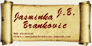 Jasminka Branković vizit kartica